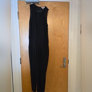 Banana Republic Black Jumpsuit Streamlined Design